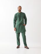 GABRIEL KURTA SET - GREEN view 1