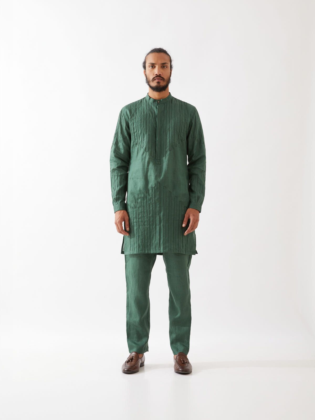GABRIEL KURTA SET - GREEN - image 3