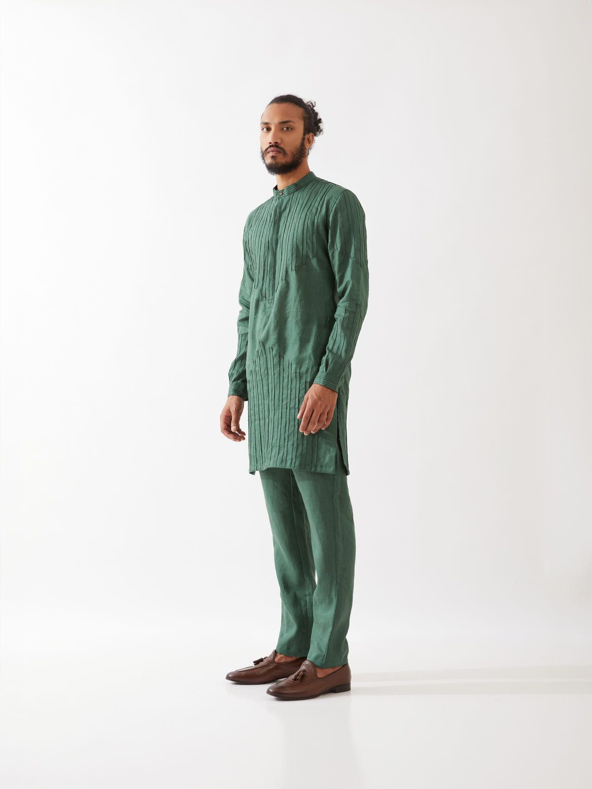 GABRIEL KURTA SET - GREEN - image 4