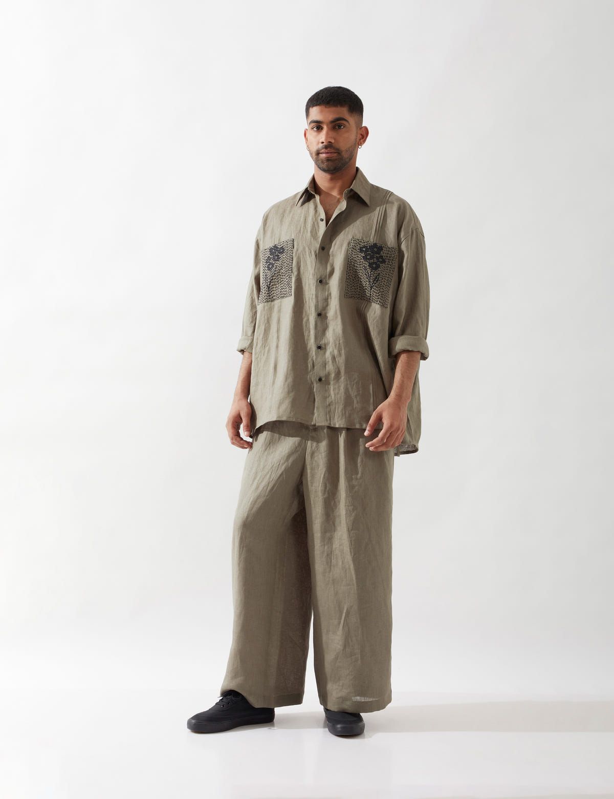 BLAISE FARM SHIRT SET - OLIVE - image 4