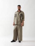 BLAISE FARM SHIRT SET - OLIVE view 4