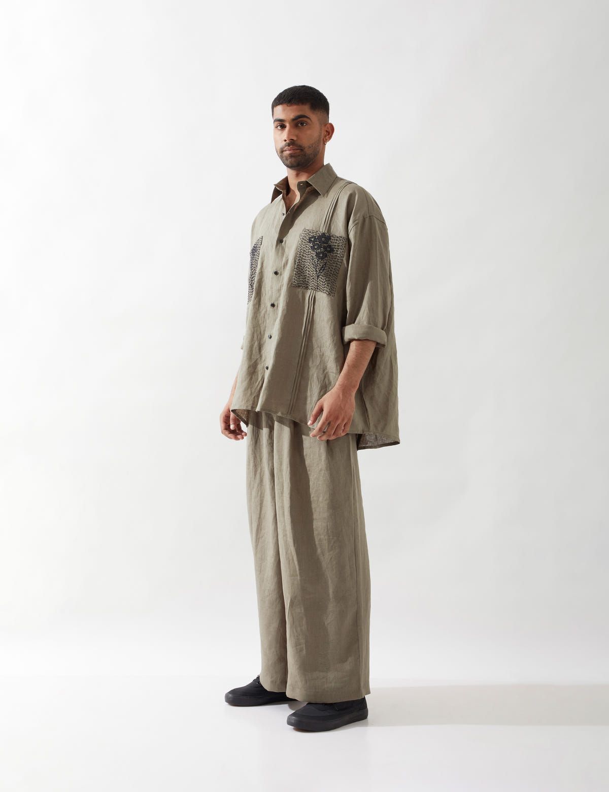 BLAISE FARM SHIRT SET - OLIVE - image 5