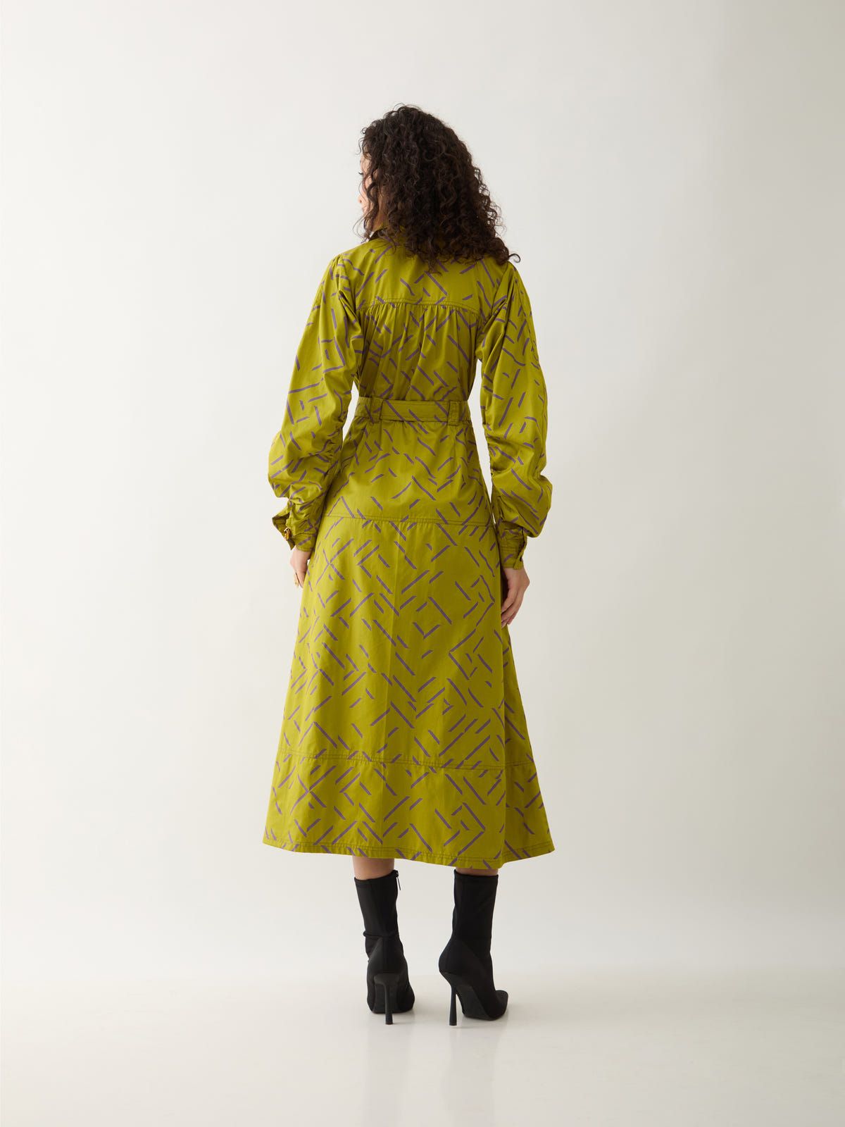 ANIKA DRESS - LEAF - image 3
