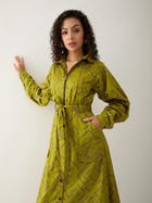 ANIKA DRESS - LEAF view 5