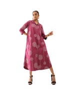 NINA DRESS - PLUM view 1