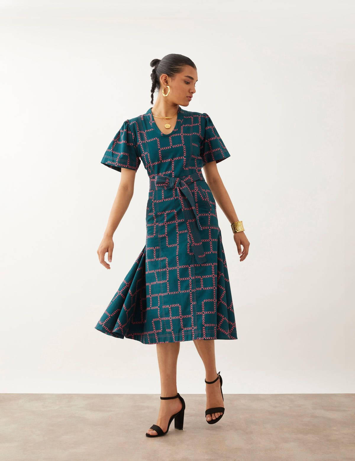 DAICHI DRESS - MOSS - image 1