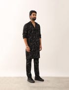 KRISH COSMOS KURTA SET - BLACK view 2