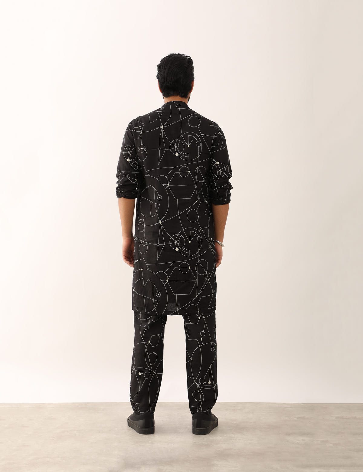 KRISH COSMOS KURTA SET - BLACK - image 5