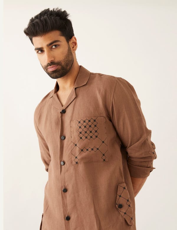 SON OF A NOBLE - SNOB — BAB SHIRT - BROWN