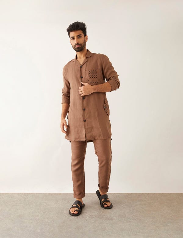 SON OF A NOBLE - SNOB — BAB SHIRT - BROWN