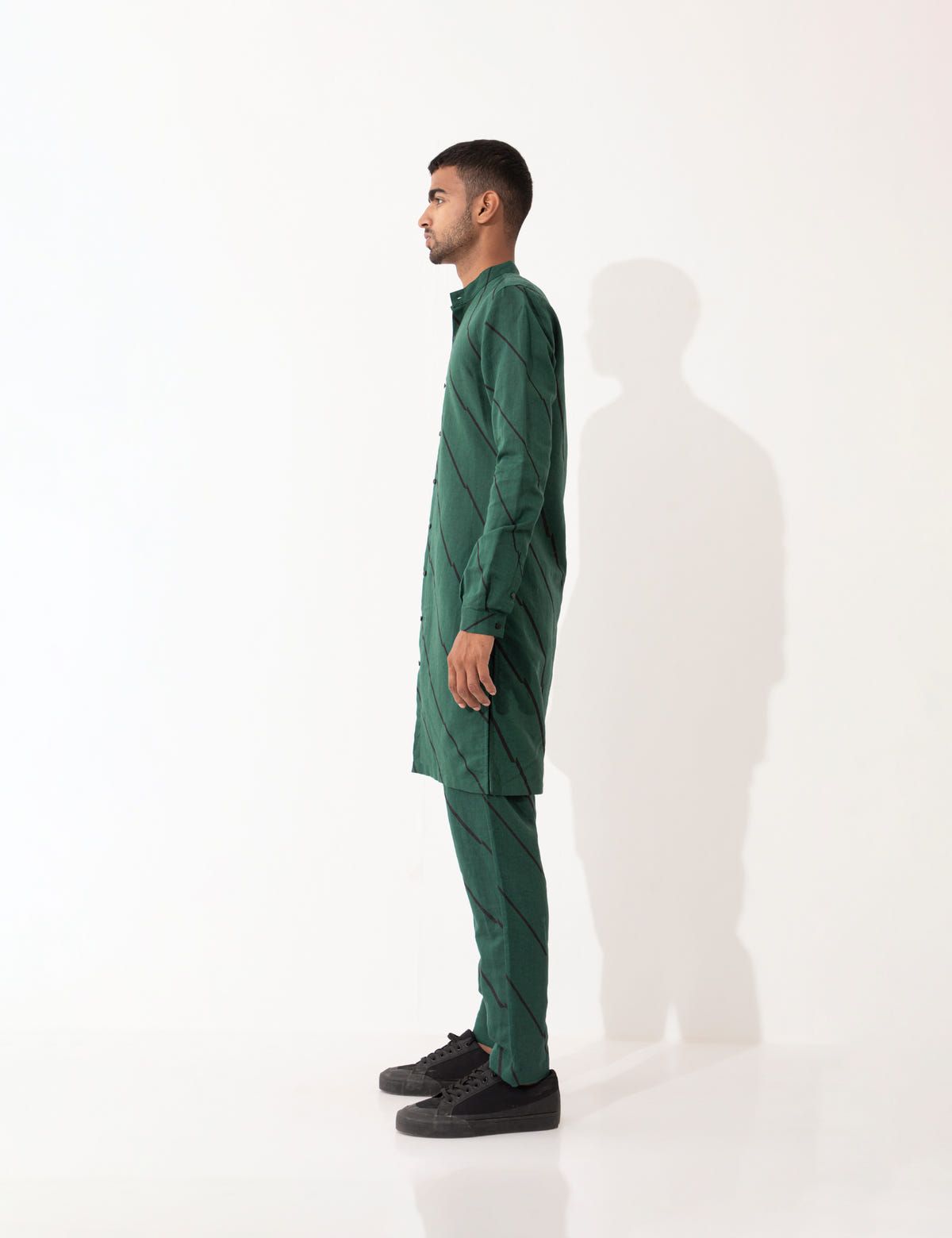 DARIS BIAS KURTA SET- GREEN - image 3