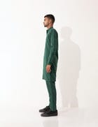 DARIS BIAS KURTA SET- GREEN view 3
