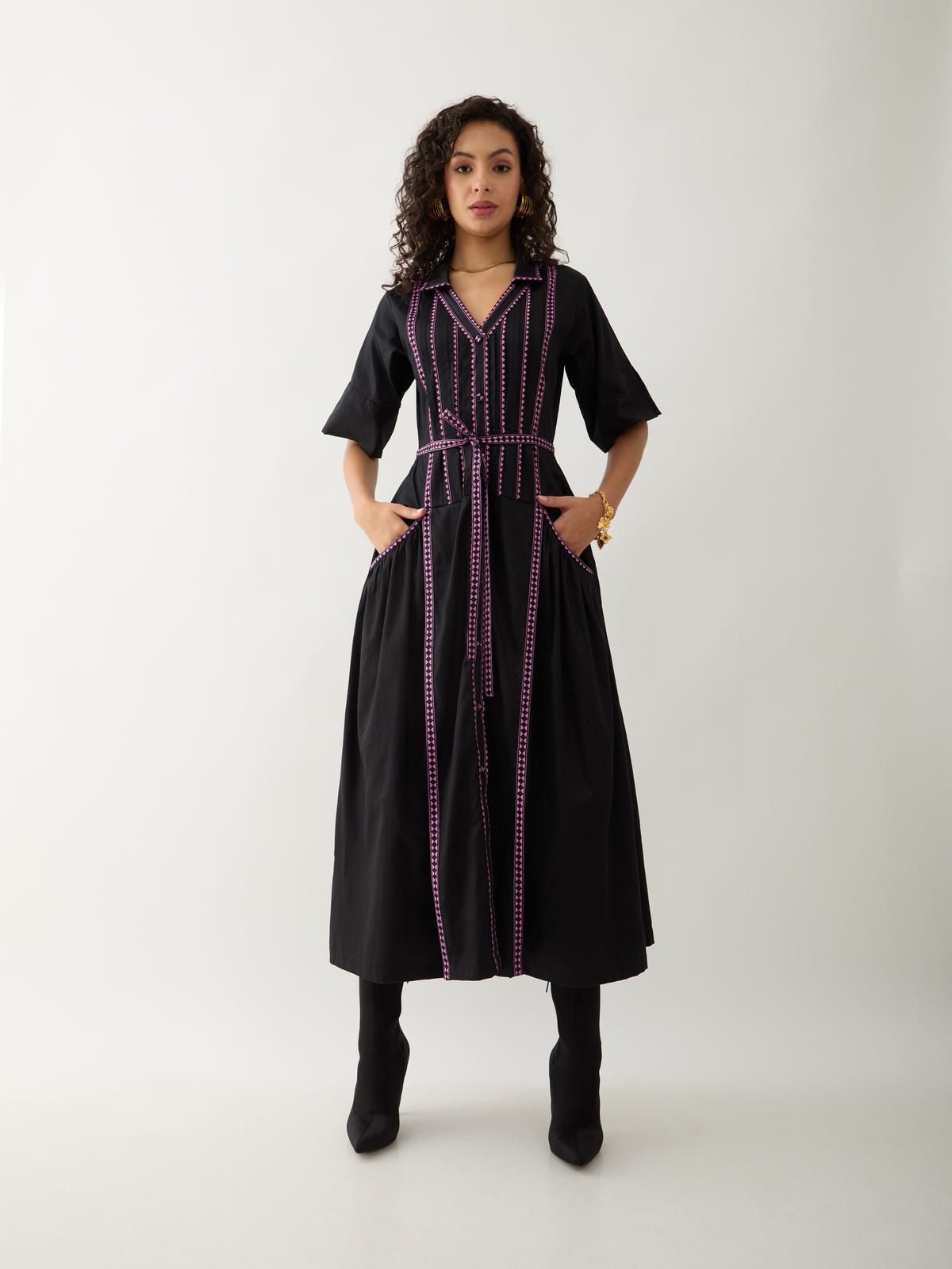 MORRIS DRESS - BLACK - image 1