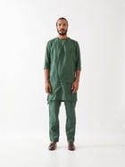THEO KURTA SET - GREEN view 1