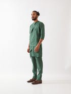 THEO KURTA SET - GREEN view 2