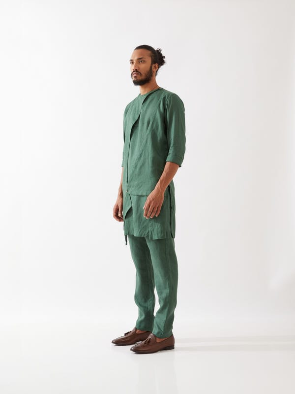 SON OF A NOBLE - SNOB — THEO KURTA SET - GREEN