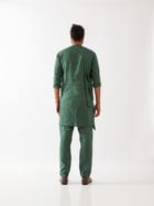 THEO KURTA SET - GREEN view 3