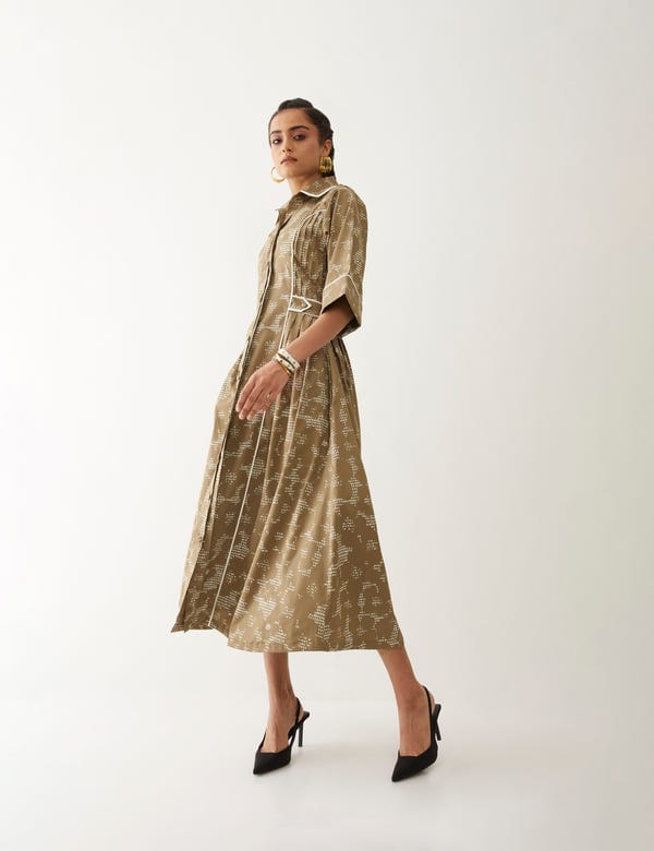 SON OF A NOBLE - SNOB — AMELIA DRESS - MUSHROOM