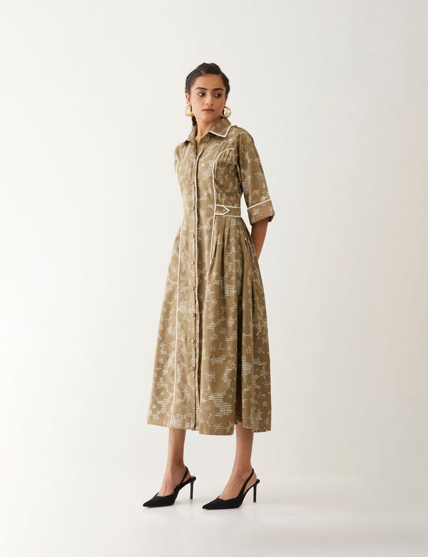 SON OF A NOBLE - SNOB — AMELIA DRESS - MUSHROOM