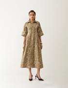 AMELIA DRESS - MUSHROOM view 4