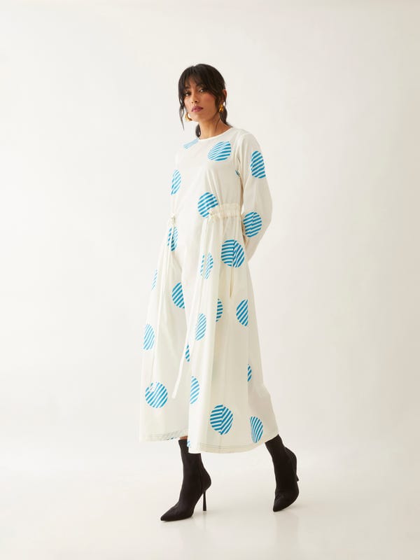 SON OF A NOBLE - SNOB — AMORE DRESS - OFF WHITE
