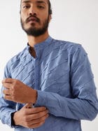 MASON KURTA SET - BLUE view 1