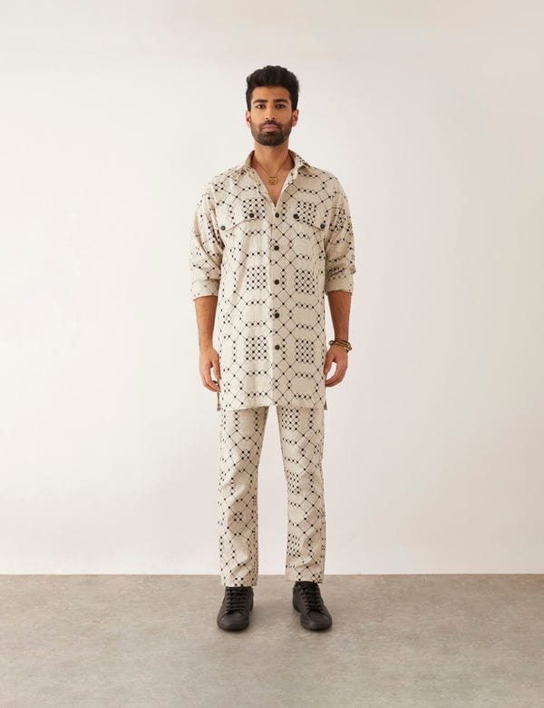 SON OF A NOBLE - SNOB — CAI - BALANCE TWIN - KURTA - IVORY