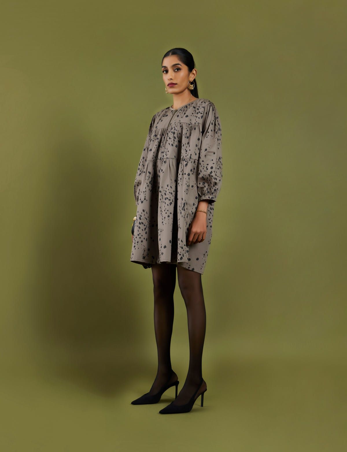 ASTRIX DRESS - ASH GREY - image 2
