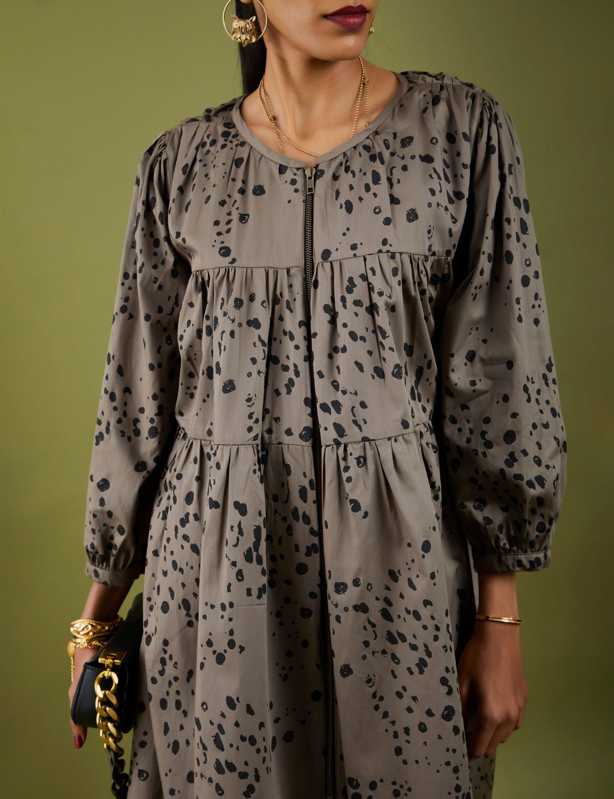 ASTRIX DRESS - ASH GREY - image 5