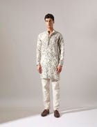 Asa Dapple Kurta Set - Ivory view 2