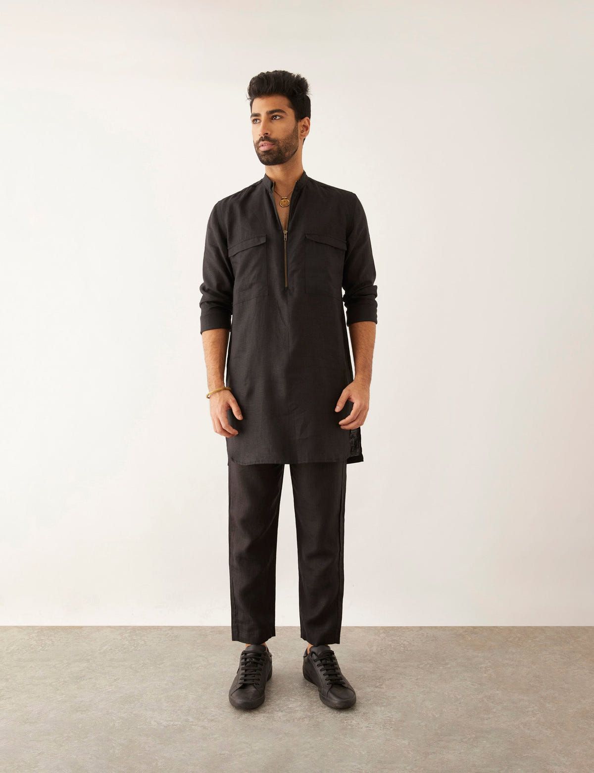 RUKIN SHIRT SET - BLACK - image 1