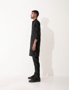DARIS BIAS KURTA - BLACK view 4