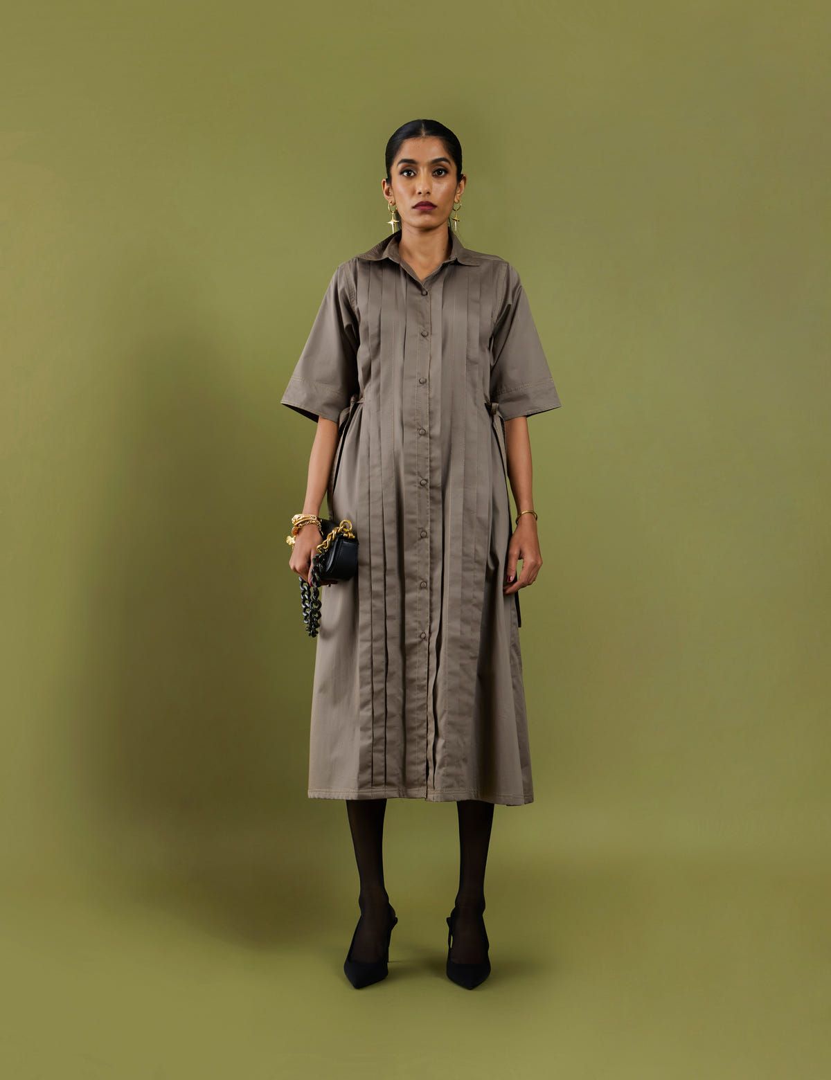 SONNET DRESS - ASH GREY - image 1