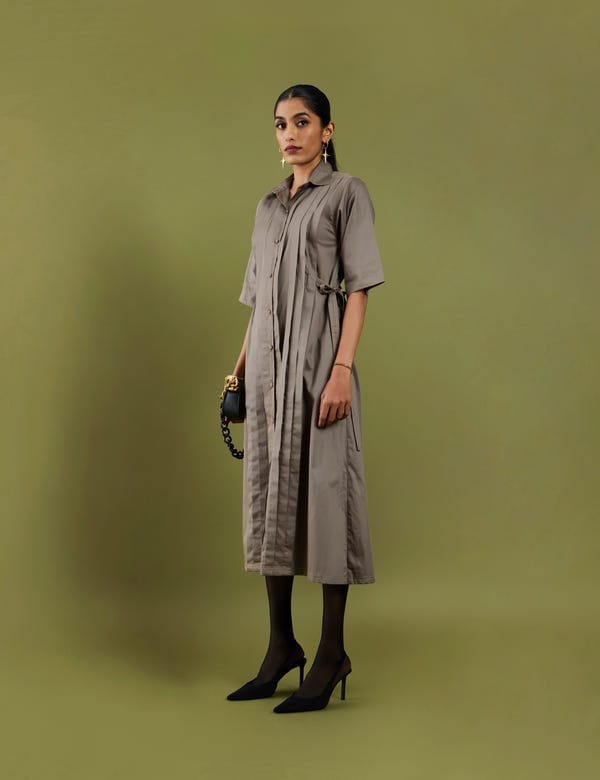 SON OF A NOBLE - SNOB — SONNET DRESS - ASH GREY