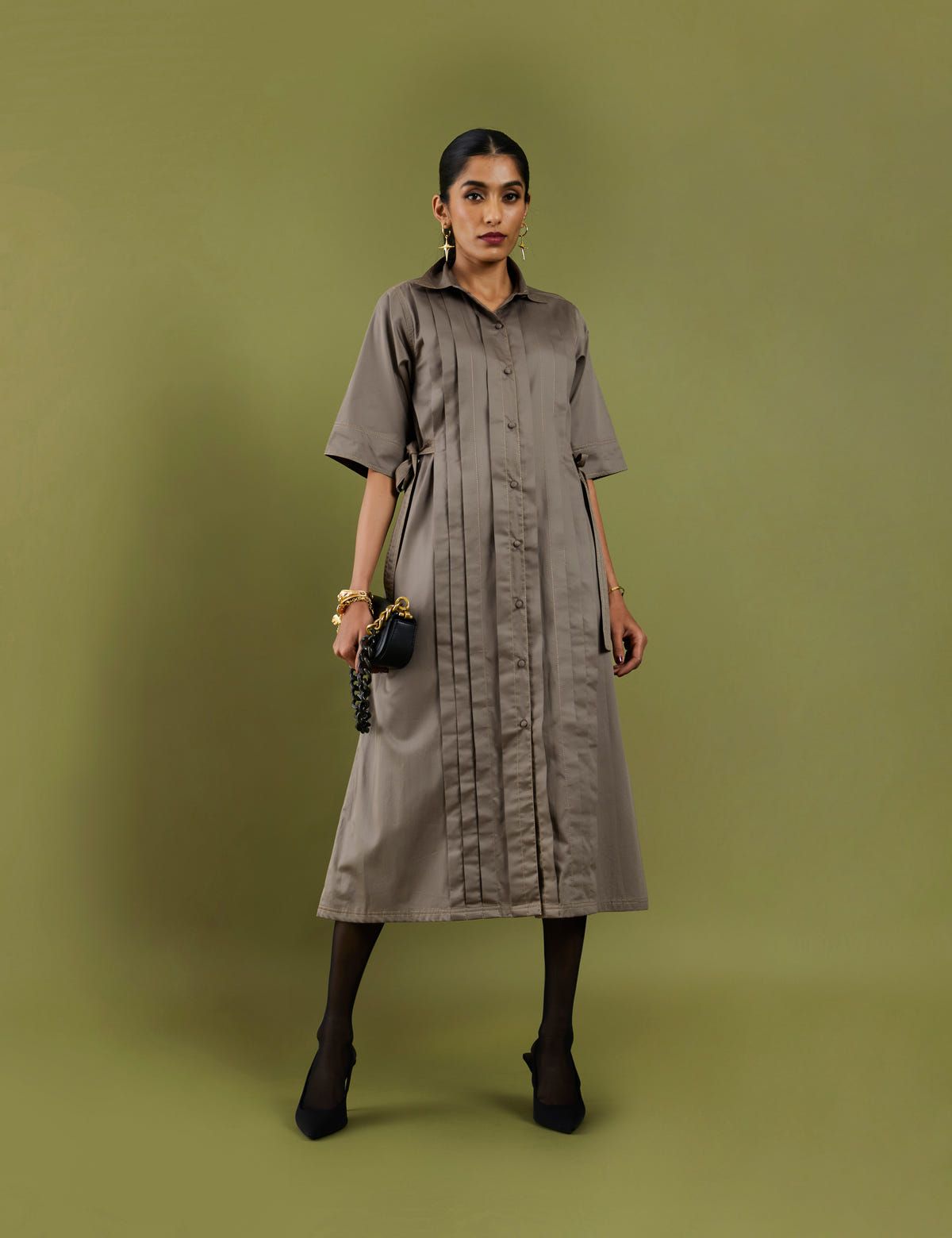 SONNET DRESS - ASH GREY - image 4