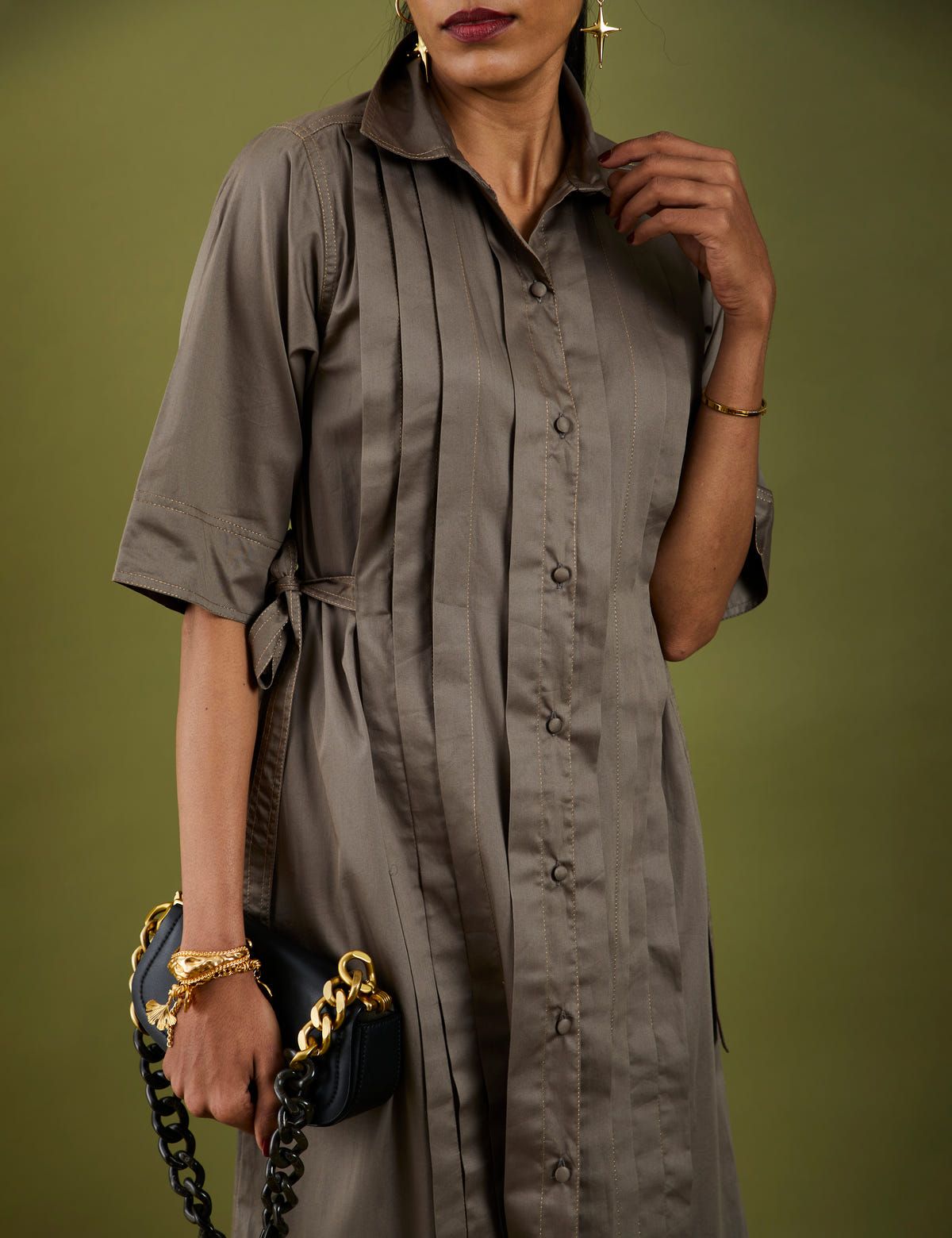 SONNET DRESS - ASH GREY - image 5
