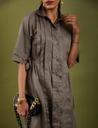 SONNET DRESS - ASH GREY view 5