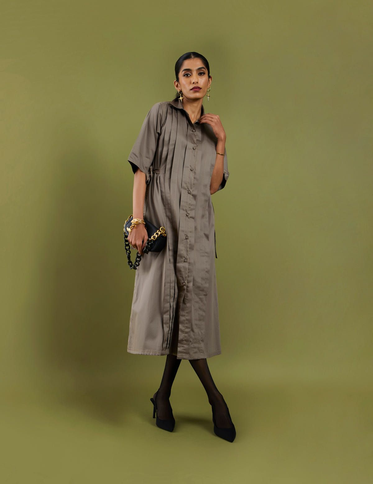 SONNET DRESS - ASH GREY - image 6