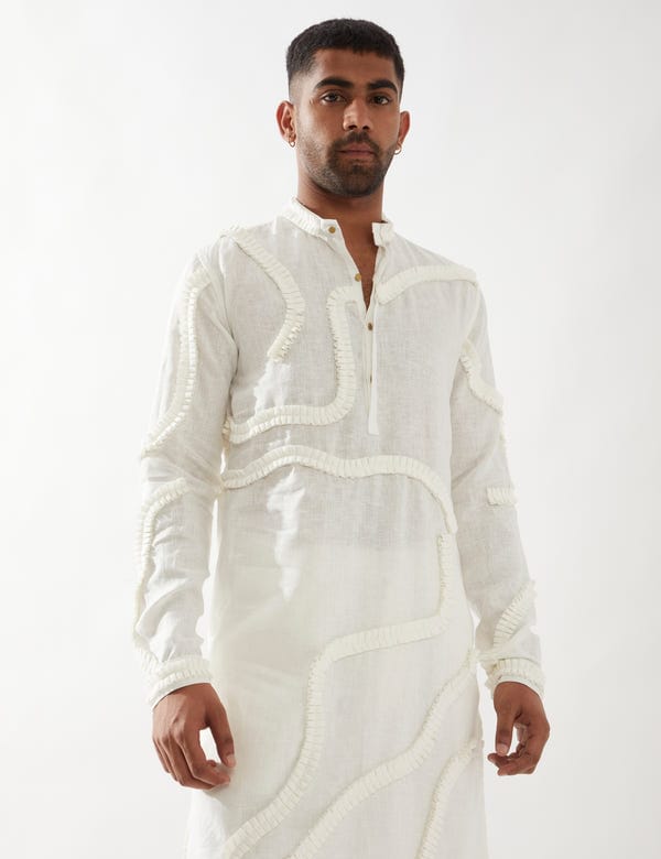 SON OF A NOBLE - SNOB — FELIX KURTA SET - WHITE