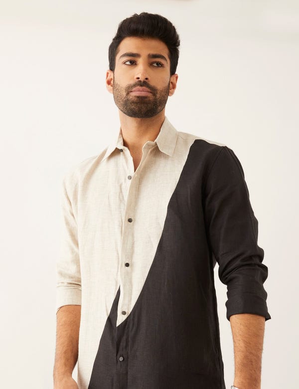 SON OF A NOBLE - SNOB — RIAD - KURTA - BLACK