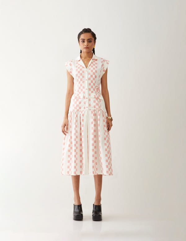 SON OF A NOBLE - SNOB — AGNES DRESS - OFF WHITE