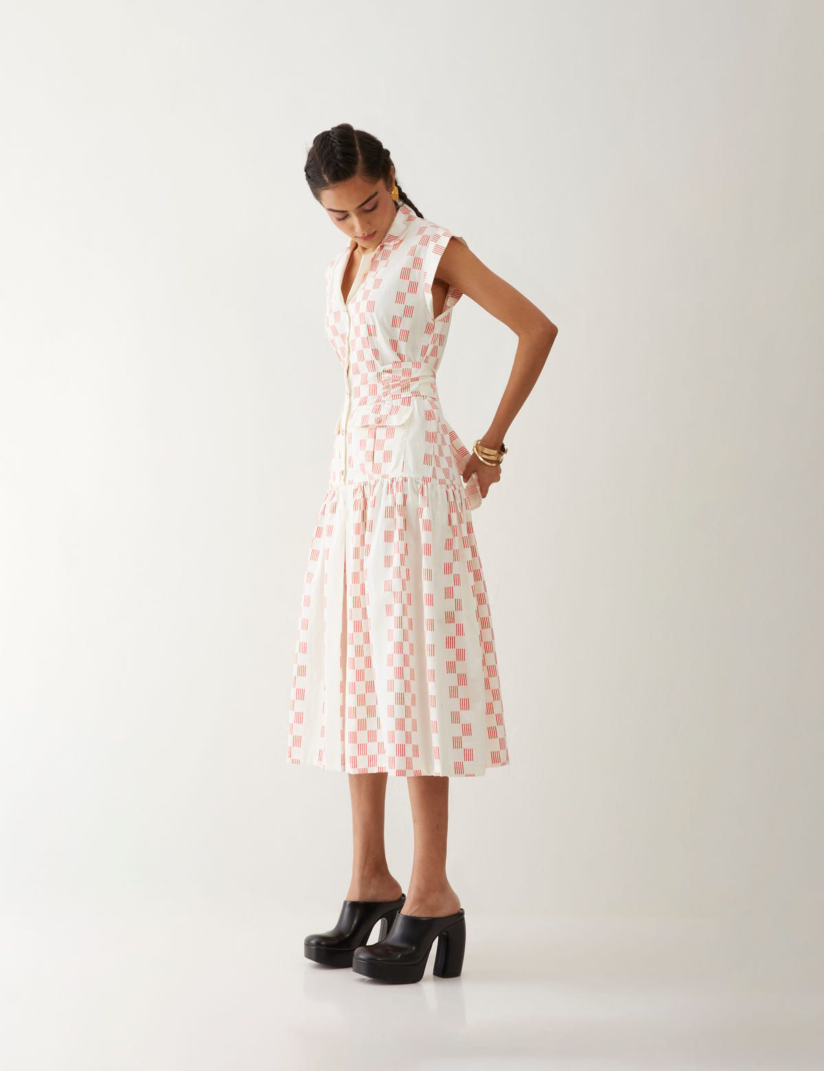 AGNES DRESS - OFF WHITE - image 3