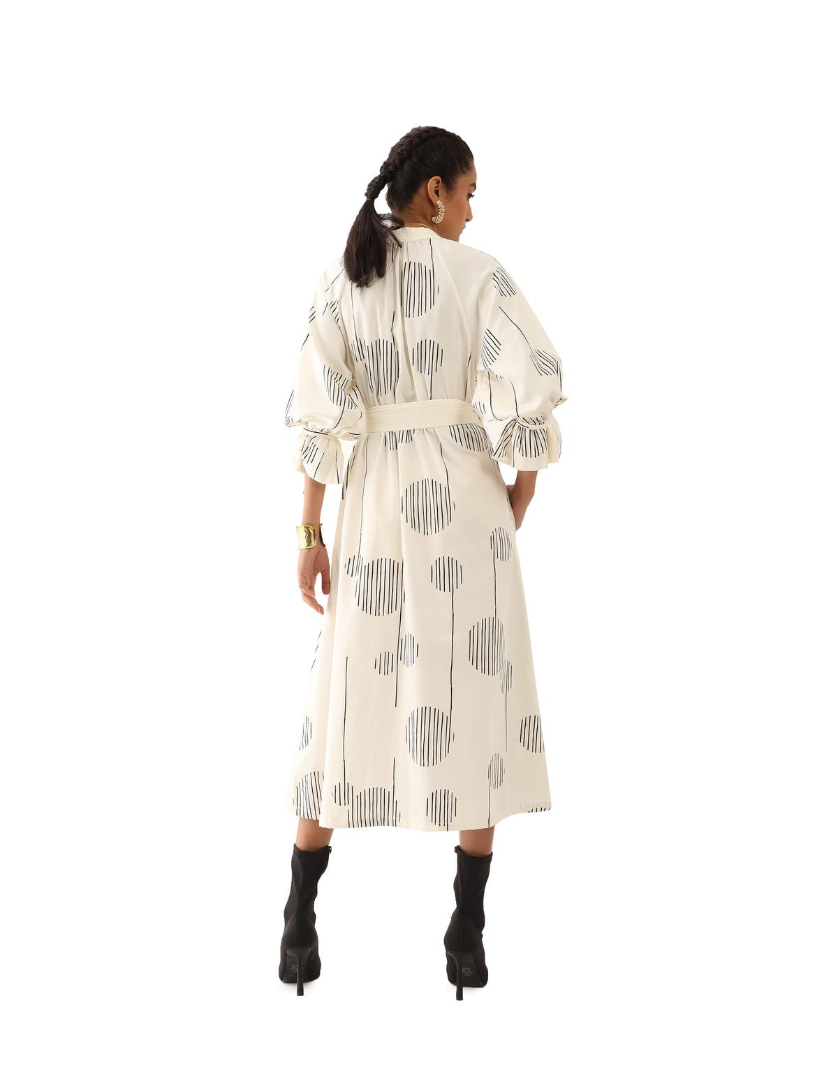 ELLA DRESS - OFF WHITE - image 3