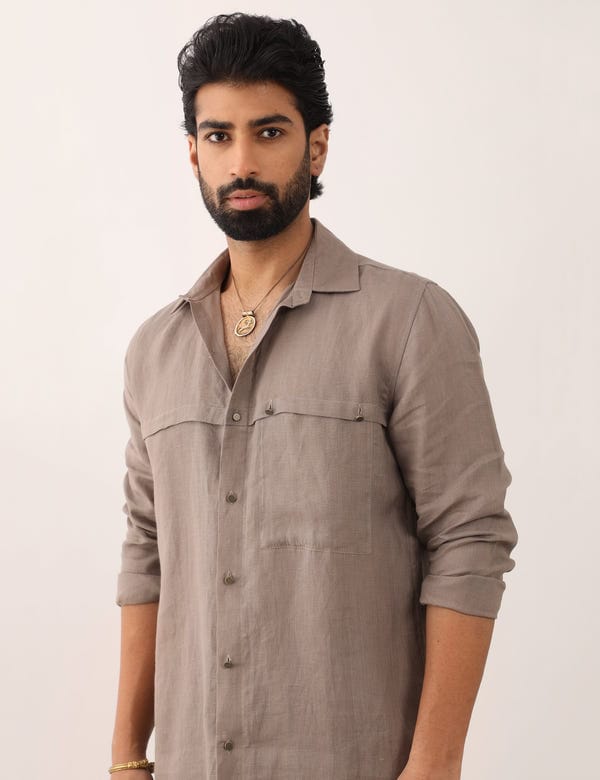 SON OF A NOBLE - SNOB — ABEER SHIRT - STONE