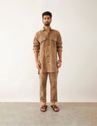 HAMDI DOMINOS SHIRT SET - KHAKI view 3