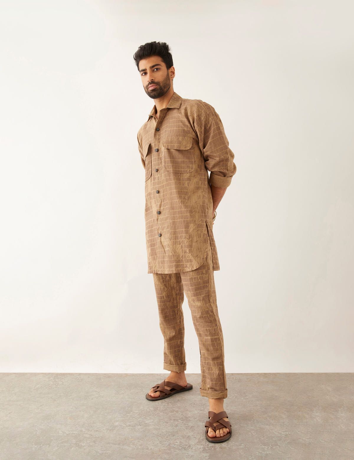 HAMDI DOMINOS SHIRT SET - KHAKI - image 6