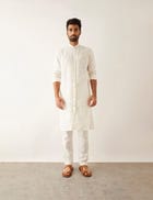 AAKI - KURTA - WHITE view 2