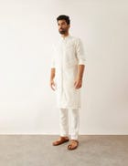 AAKI - KURTA - WHITE view 3