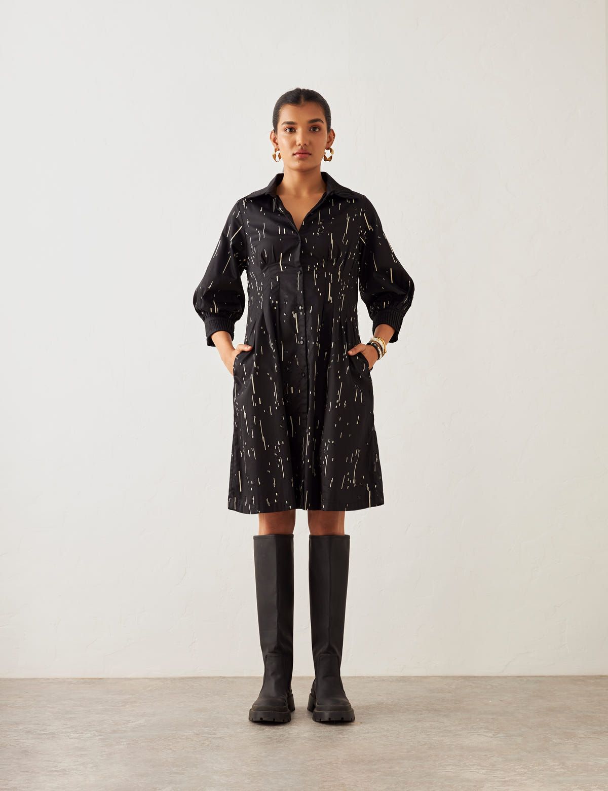 LISA DRESS - BLACK FOUR SEASONS - image 1