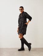 LISA DRESS - BLACK FOUR SEASONS view 2
